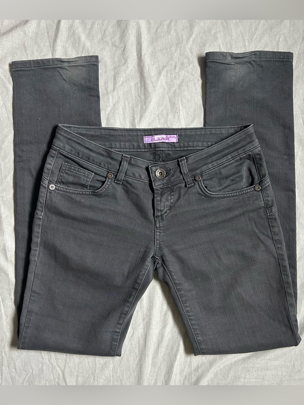 vintage Italian grey denim skinny jeans